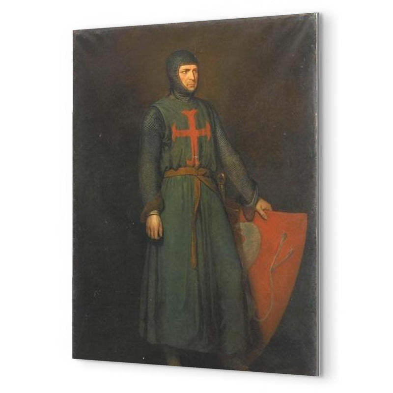 Amaury de Montfort metal print mockup