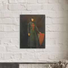 Amaury de Montfort metal print mockup