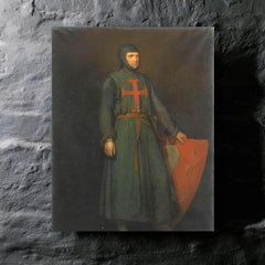 Amaury de Montfort metal print mockup