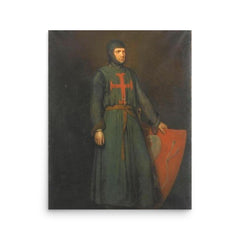 Amaury de Montfort poster on a plain backdrop in size 16"x20".