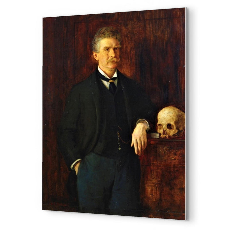 Ambrose Bierce metal print mockup