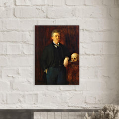 Ambrose Bierce metal print mockup