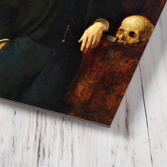 Ambrose Bierce metal print mockup