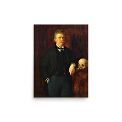 Ambrose Bierce poster on a plain backdrop in size 12"x16".