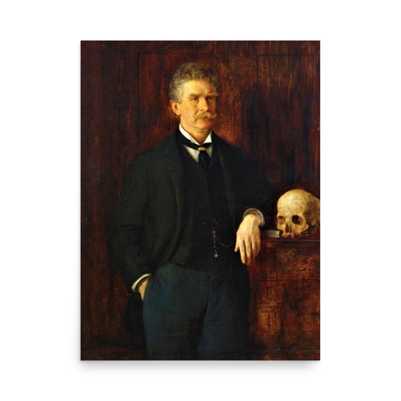 Ambrose Bierce poster on a plain backdrop in size 18