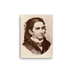 Amelia Denis de Icaza canvas print on a plain backdrop in size 12"x16".