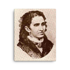 Amelia Denis de Icaza canvas print on a plain backdrop in size 16"x20".