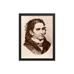 Amelia Denis de Icaza framed print on a plain backdrop in size 12"x16".