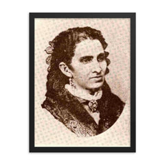 Amelia Denis de Icaza framed print on a plain backdrop in size 18"x24".