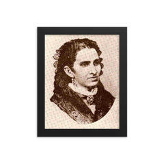 Amelia Denis de Icaza framed print on a plain backdrop in size 8"x10".