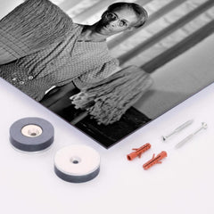 American Gothic by Gordon Parks metal print mockup