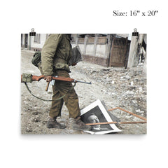 American Soldier of the 87th Infantry Division in Koblenz, Germany, March 1945 poster 2