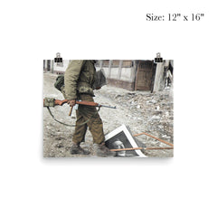 American Soldier of the 87th Infantry Division in Koblenz, Germany, March 1945 poster 3