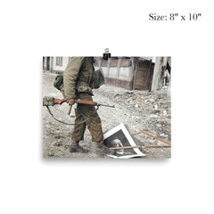 American Soldier of the 87th Infantry Division in Koblenz, Germany, March 1945 poster 4