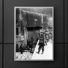 American Soldiers Inspecting the Maginot Line, Early 1945 poster 5