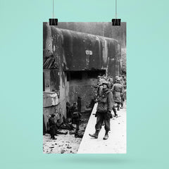 American Soldiers Inspecting the Maginot Line, Early 1945 poster 6