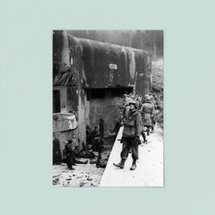 American Soldiers Inspecting the Maginot Line, Early 1945 poster 8