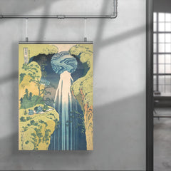 Amida Falls in the Far Interior by Hokusai poster 4