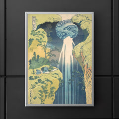 Amida Falls in the Far Interior by Hokusai poster 5