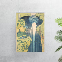 Amida Falls in the Far Interior by Hokusai poster 7