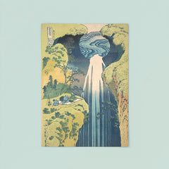 Amida Falls in the Far Interior by Hokusai poster 8