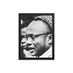 Amilcar Cabral framed print on a plain backdrop in size 12"x16".