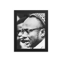 Amilcar Cabral framed print on a plain backdrop in size 8"x10".