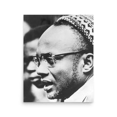 Amilcar Cabral poster on a plain backdrop in size 16"x20".