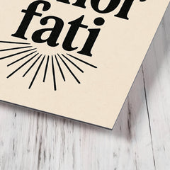 Amor fati metal print mockup