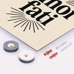 Amor fati metal print mockup