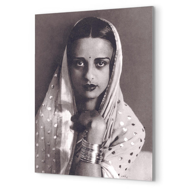 Amrita Sher-Gil metal print mockup