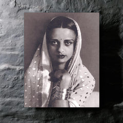 Amrita Sher-Gil metal print mockup