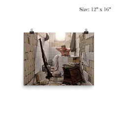 An Allied Soldier Bathing in Tobruk, Libya, 17 February 1942 poster 3