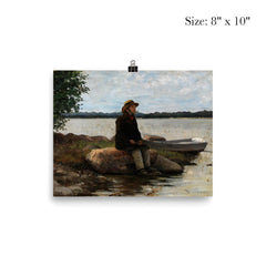 An Angler by Adolf von Becker poster 4