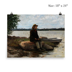 An Angler by Adolf von Becker poster 5