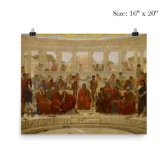 An Audience in Athens during the Representation of Agamemnon by Aeschylus by William Blake Richmond, 1884 poster 2