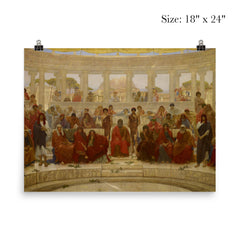 An Audience in Athens during the Representation of Agamemnon by Aeschylus by William Blake Richmond, 1884 poster 5