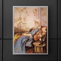 An Exotic Beauty in an Interior by Auguste Toulmouche, 1883 poster 5