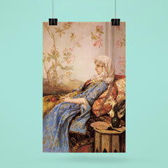 An Exotic Beauty in an Interior by Auguste Toulmouche, 1883 poster 6