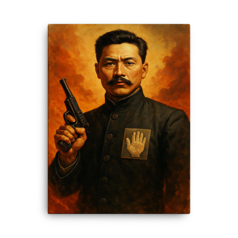 An Jong geun canvas print on a plain backdrop in size 18