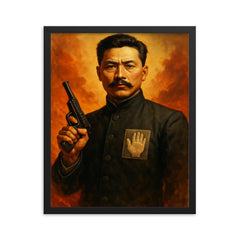 An Jong geun framed print on a plain backdrop in size 16"x20".