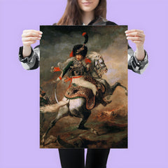 An Officer of the Imperial Horse Guards Charging by Théodore Géricault, 1812 poster 3