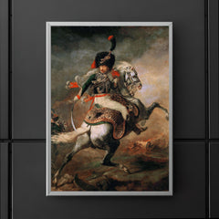An Officer of the Imperial Horse Guards Charging by Théodore Géricault, 1812 poster 5