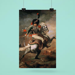 An Officer of the Imperial Horse Guards Charging by Théodore Géricault, 1812 poster 6