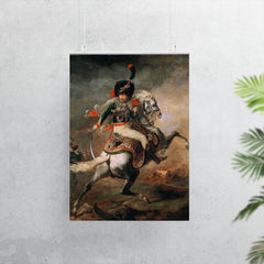 An Officer of the Imperial Horse Guards Charging by Théodore Géricault, 1812 poster 7