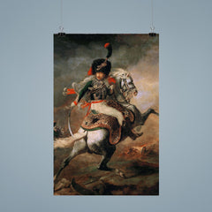 An Officer of the Imperial Horse Guards Charging by Théodore Géricault, 1812 poster 9