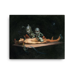 An Unconscious Man by Richard Tennant Cooper canvas print on a plain backdrop in size 16"x20".