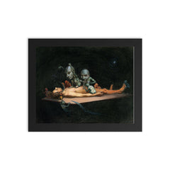 An Unconscious Man by Richard Tennant Cooper framed print on a plain backdrop in size 8"x10".