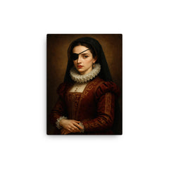 Ana de Mendoza canvas print on a plain backdrop in size 12"x16".