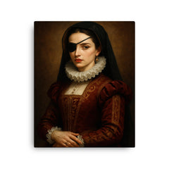 Ana de Mendoza canvas print on a plain backdrop in size 16"x20".